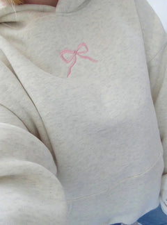 Viral Pink Bow Hoodie